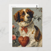 Bretagne Vintag Valentinstag Postkarte (Vorne/Hinten)