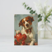 Bretagne Vintag Valentinstag Postkarte (Stehend Vorderseite)