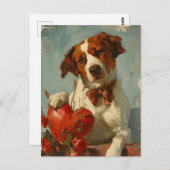 Bretagne Vintag Valentinstag Postkarte (Vorne/Hinten)