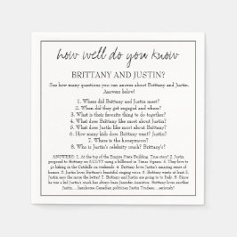 Bretagne Was weißt du Spaß Hochzeitsempfang? Serviette