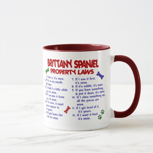 BRETAGNESPANIEL Eigentums-Gesetze 2 Tasse (Rechts)