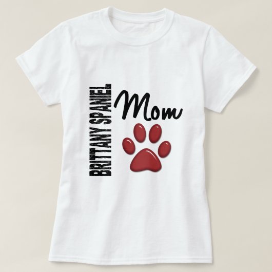 Bretagnespaniel-Mama 2 T-Shirt (Design vorne)