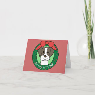 Bretagnespaniel-Weihnachten Feiertagskarte
