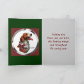 Bretagnespaniel-Weihnachtskarten Feiertagskarte (Innenseite)