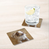 Bretagnespaniellegen Rechteckiger Pappuntersetzer (Vor Ort)