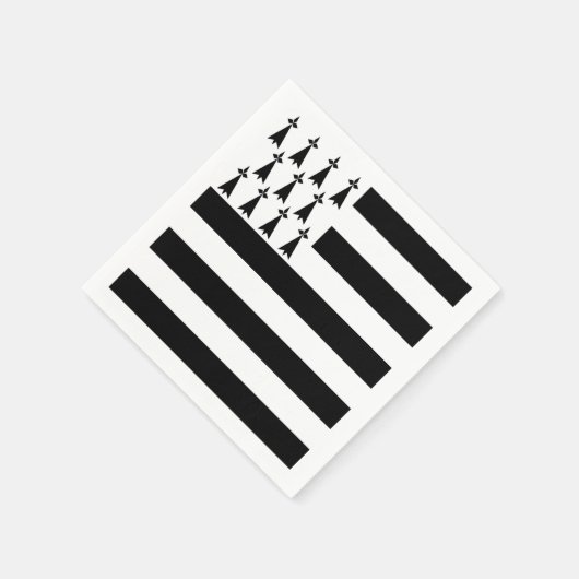 Breton Flag Cocktail Napkins (Standard) Serviette (Ecke)