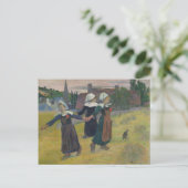 Breton Girls Dancing - Paul Gauguin Postkarte (Stehend Vorderseite)