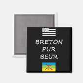 Breton pur beur - Amazigh/Berbère Magnet (Vorderseite/Rückseite)