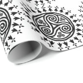 Breton triskel & hermine geschenkpapier (Rolleneckpunkt)