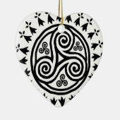 Breton triskel & hermine keramik ornament (Rechts)