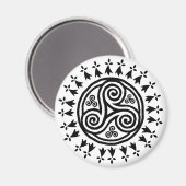 Breton triskel & hermine magnet (Vorderseite/Rückseite)