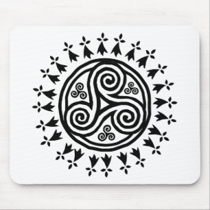 Breton triskel & hermine mousepad