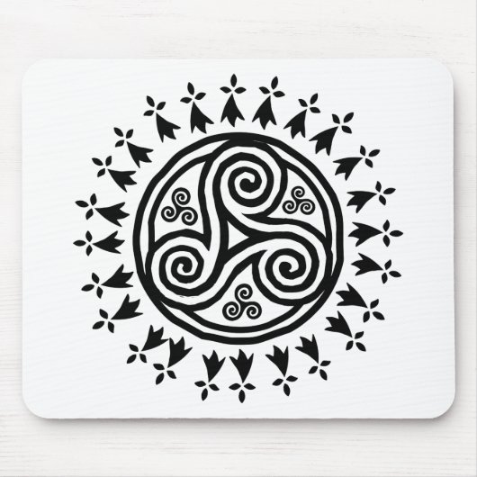 Breton triskel & hermine mousepad (Vorne)