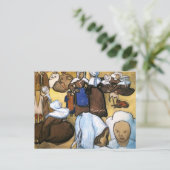 Breton Women, Vincent van Gogh Postkarte (Stehend Vorderseite)