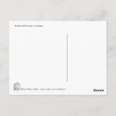 Breton-Zugpferd in Geschirr Postkarte (Rückseite)