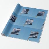 Bretonische Flagge Geschenkpapier (Ungerollt)