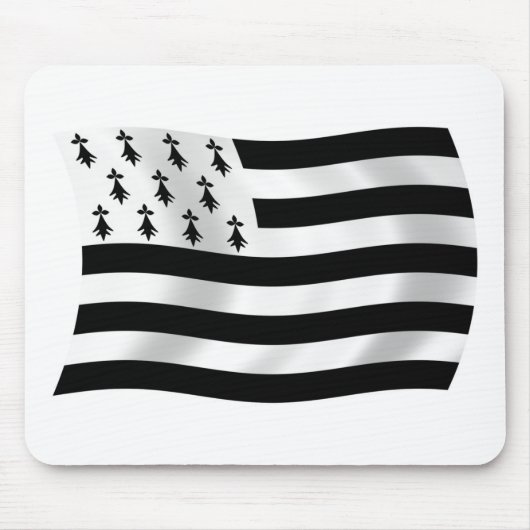 Bretonische Flagge-Mauspad Mousepad (Vorne)