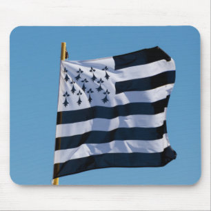 Bretonische Flagge Mousepad