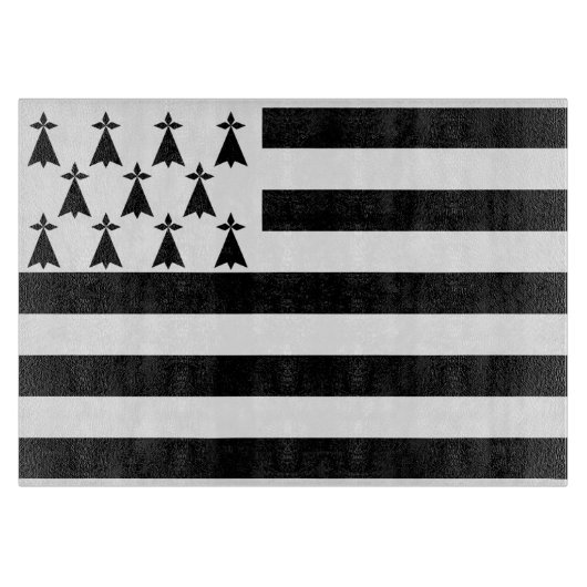 bretonische Flagge Schneidebrett (Vorderseite)