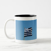 Bretonische Flagge Zweifarbige Tasse (Links)