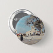 Bretonische Landschaftsdorfarchitektur Button (Vorne & Hinten)