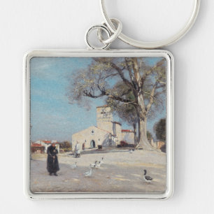 Bretonische Landschaftsdorfarchitektur Schlüsselanhänger