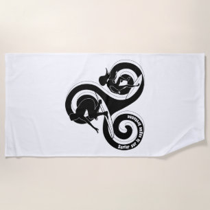 Bretonische Welle Strandtuch