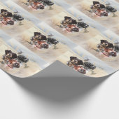 Bretonischer Spaniel Geschenkpapier (Ecke)