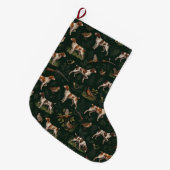 Bretonischer Spaniel Großer Weihnachtsstrumpf (Vorderansicht (hängend))