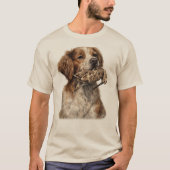 Bretonischer Spaniel, Leidenschaft für Vögel T-Shirt (Vorderseite)