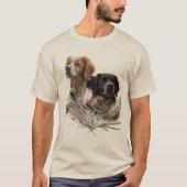 Bretonischer Spaniel, Leidenschaft für Vögel T-Shirt (Vorderseite)