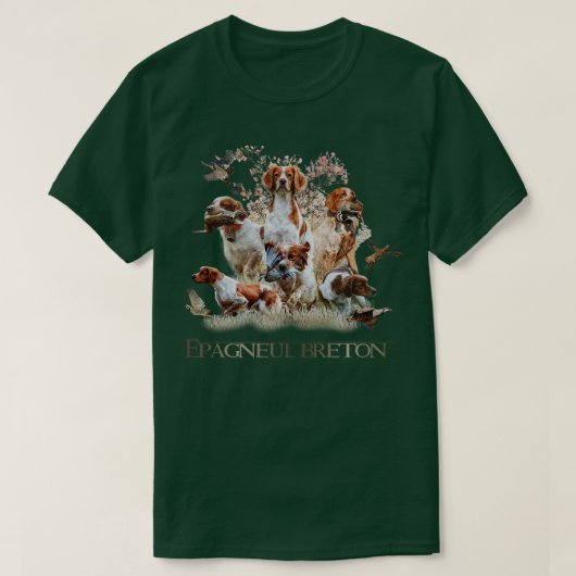 Bretonischer Spaniel T-Shirt (Design vorne)