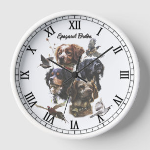 Bretonischer Spaniel Uhr
