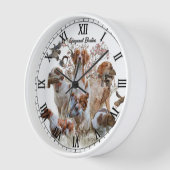 Bretonischer Spaniel Uhr (Winkel)