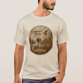 Bretonischer Spaniel und Waldschnepfe T-Shirt (Vorderseite)