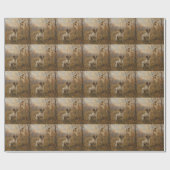 Bretonischer Spaniel – Waldschnepfenjagd Kunst Geschenkpapier (Flach)