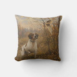 Bretonischer Spaniel – Waldschnepfenjagd Kunst Kissen