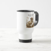 Bretonischer Spaniel – Waldschnepfenjagd Kunst Reisebecher (VorderseiteRechts)