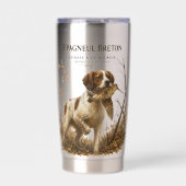 Bretonischer Spaniel – Waldschnepfenjagd Kunst Thermobecher (Vorderseite)