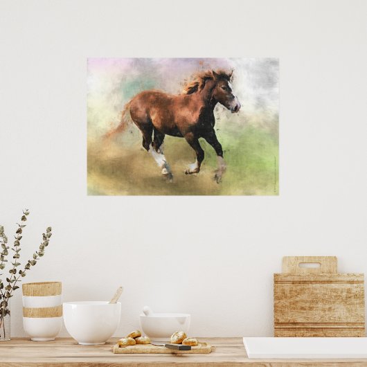 Bretonischer Tiefdruck Poster (Küche)