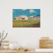 Bretonisches Dorf - Odilon Redon Kunst Poster (Küche)