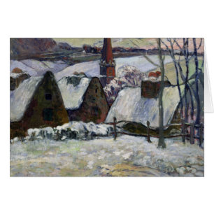 Bretonisches Dorf unter Schnee, 1894