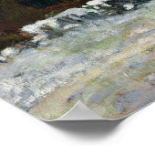 Bretonisches Dorf unter Schnee, 1894 Poster (Ecke)