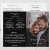 Bretonisches katholisches Hochzeitsprogramm mit vo (Vorne/Hinten)