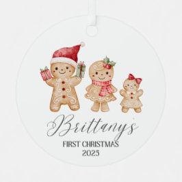 Bretonisches personalisiertes erstes Weihnachten d Ornament Aus Metall