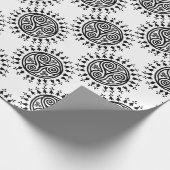 Bretonisches triskel u. hermines geschenkpapier (Ecke)