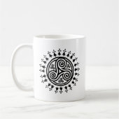 Bretonisches triskel u. hermines kaffeetasse (Links)