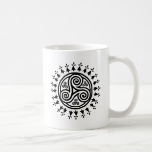 Bretonisches triskel u. hermines kaffeetasse