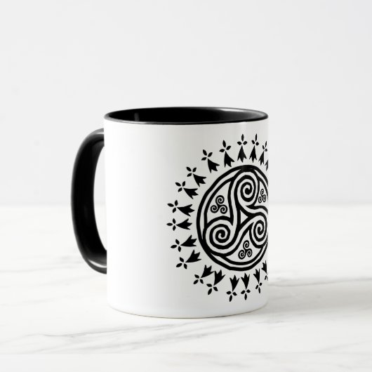 Bretonisches triskel u. hermines tasse (Vorderseite Links)