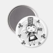 Bretonne fille magnet (Vorderseite/Rückseite)